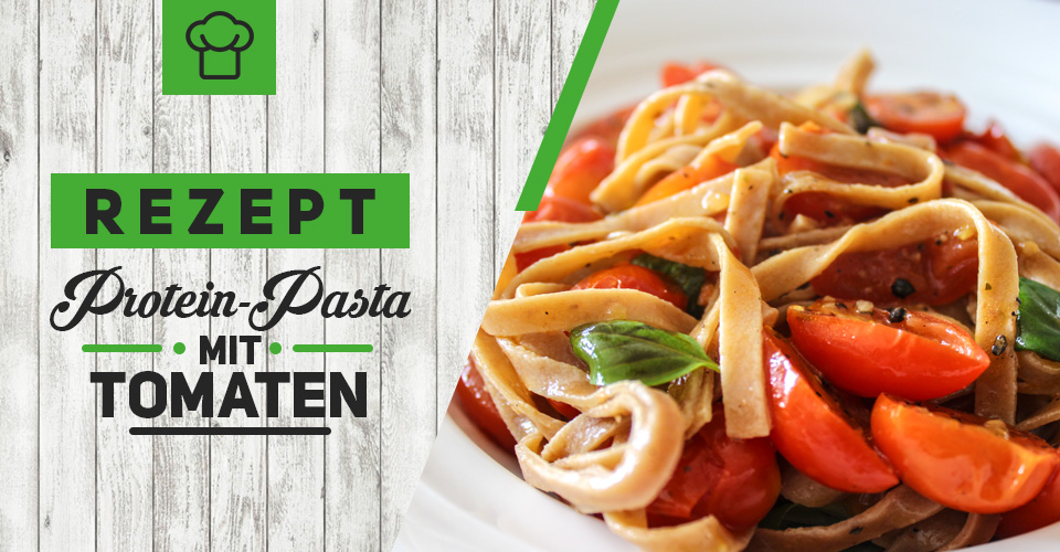 Rezept: Protein-Pasta mit Tomaten